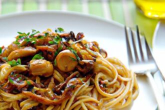 Tantalizing Spaghetti with Zesty Tamarind Garlic Sauce
