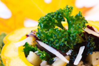 Nutritious Wild Rice Bowl with Roasted Squash and Kale Delight