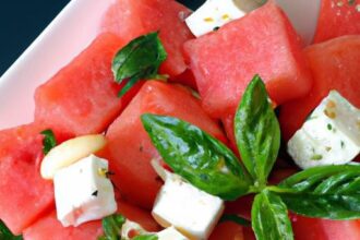Refreshing Watermelon & Feta Salad with Basil Bliss