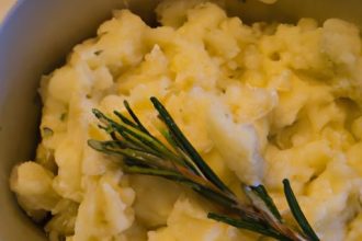 Creamy Vegan Mashed Potatoes with Garlic & Rosemary Flair