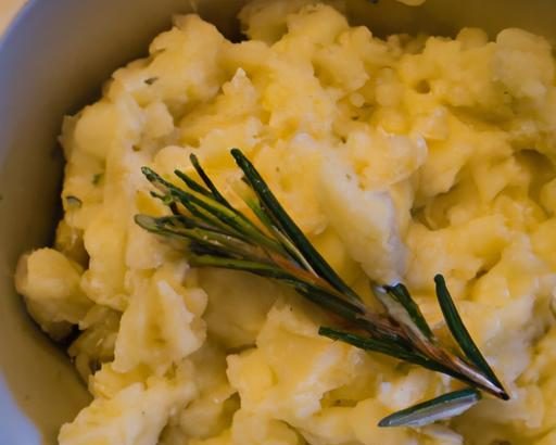 Creamy Vegan Mashed Potatoes with Garlic & Rosemary Flair