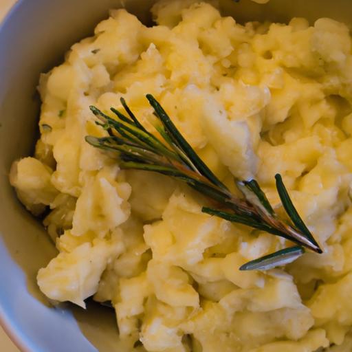 Creamy Vegan Mashed Potatoes with Garlic & Rosemary Flair