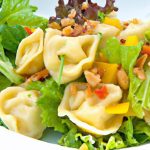 Tortellini Salad Meets Thai Mango Peanut Dressing Twist