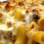 Rigatoni Meets Greek Pastitsio: Baked Meat Sauce & Béchamel