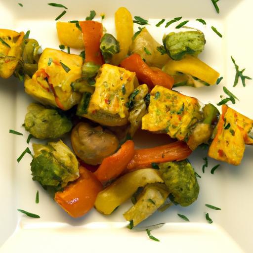 Savor the Flavor: Marinated Barley & Veggie Skewers Grilled