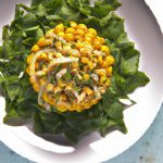 Hearty Spelt & Roasted Corn Salad with Fresh Cilantro Twist
