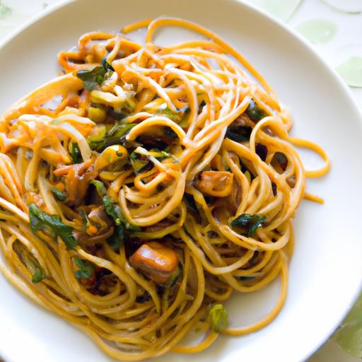 Tantalizing Spaghetti with Zesty Tamarind Garlic Sauce
