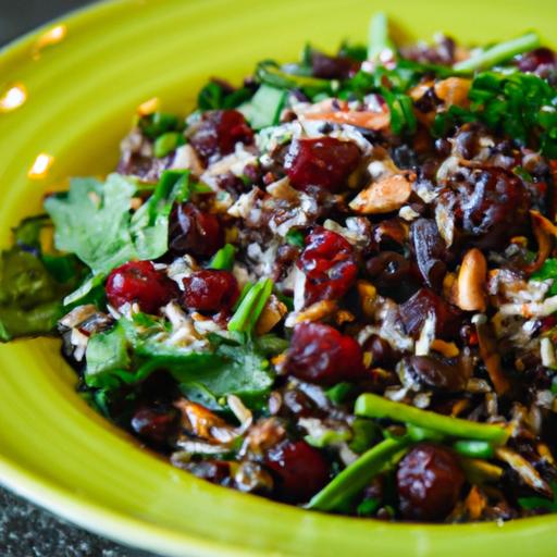 Wild Rice & Spinach Salad: Cranberry's Vibrant Twist