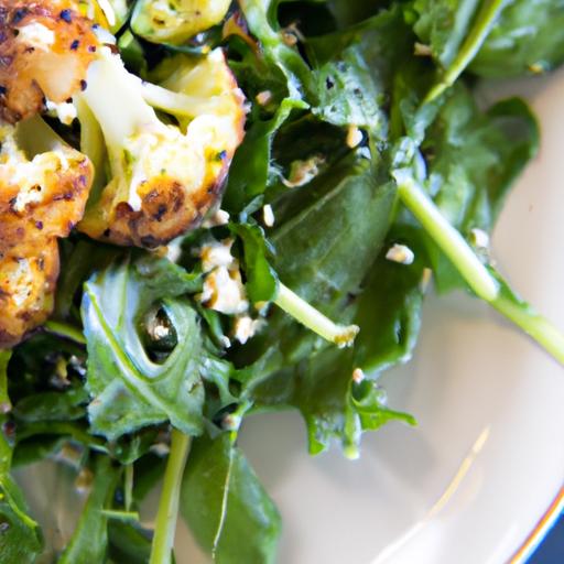 Smoky⁢ Grilled Cauliflower Meets Peppery Arugula Salad Delight