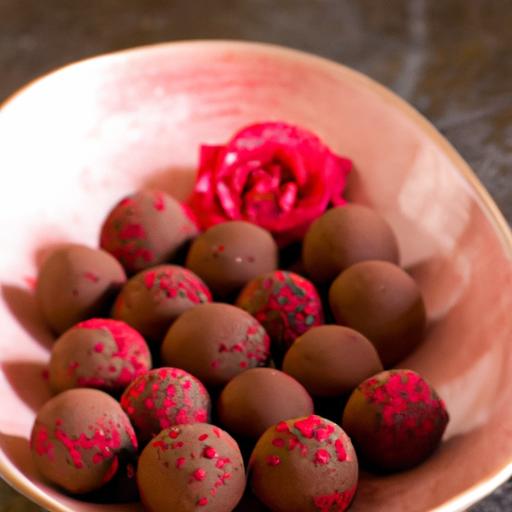 Indulgent dark Chocolate Raspberry Ganache Truffles Delight