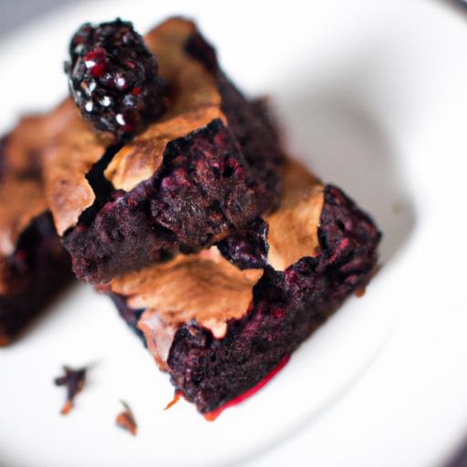 Decadent Blackberry Almond Brownies: A Nutty Berry Delight