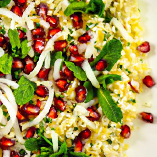 Refreshing bulgur Salad with Pomegranate & Mint Zest