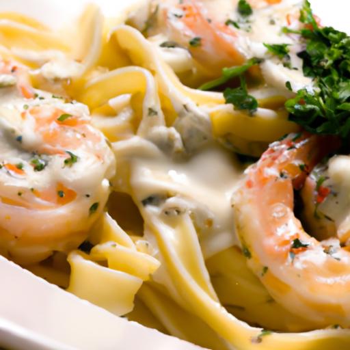 Creamy ‌Shrimp fettuccine ⁤Alfredo:‍ A⁢ Seafood Pasta Delight