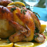 Savor Roasted Capon Nestled with Brioche Herb Stuffing