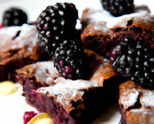 Decadent Blackberry Almond Brownies: A Nutty Berry Delight
