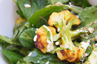 Smoky Grilled Cauliflower Meets Peppery Arugula Salad Delight
