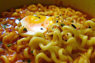 Cheesy Korean Spicy Ramen: A Fiery Twist to Savor