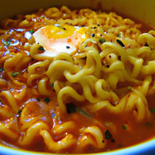 Cheesy Korean Spicy Ramen: A Fiery Twist to Savor