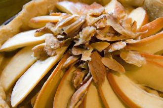 Golden Autumn Tart: Roasted Apples with Almond Cream Delight
