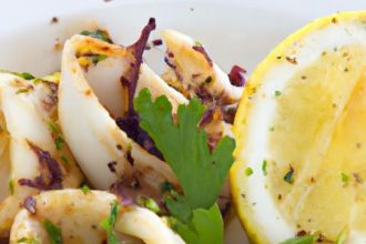Zesty Grilled Calamari with Fresh Lemon Herb Dressing