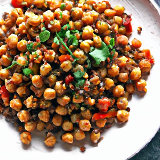 Fiery Roasted Chickpea & Quinoa Mix: A Nutritious Kick