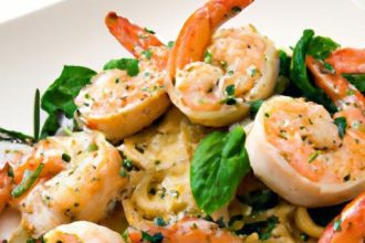 Garlic-Kissed Baked Shrimp with Linguine: A Flavorful Twist