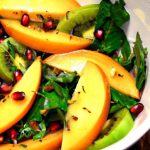 Bright Persimmon & Pomegranate Salad with Zesty Ginger Citrus