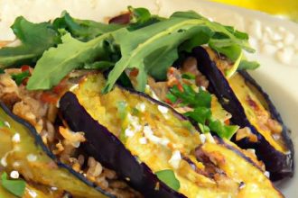 Wholesome Bulgur Wheat Salad with Smoky Roasted Eggplant