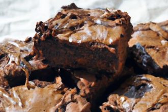 Decadent Cakey Chocolate Brownies with Fudge Frosting Delight