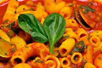 Twist on Tradition: Pasta Meets Moroccan Harira Broth Delight