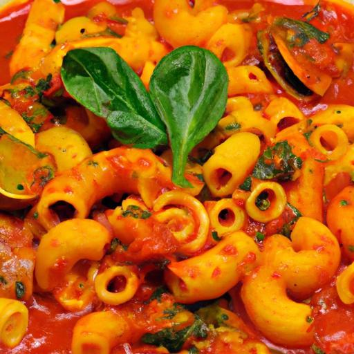 Twist on Tradition: Pasta Meets Moroccan Harira Broth Delight