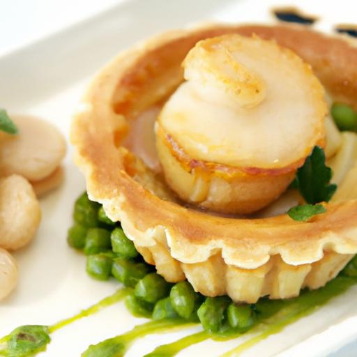 Golden Delights: Crafting the Perfect Scallop & Saffron Tart