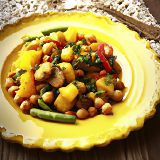 Golden Grains & Spices: Kamut and Chickpea tagine Delight