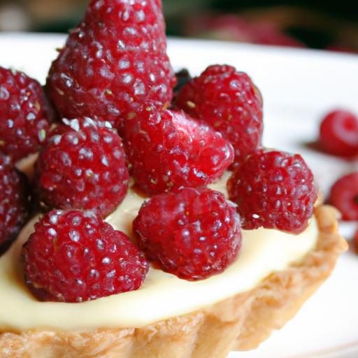 Decadent ‌Vanilla Bean Tart with⁣ Fresh Raspberries Delight