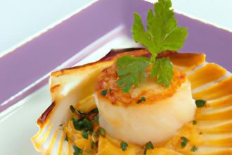 Golden Delights: Crafting the Perfect Scallop & Saffron Tart