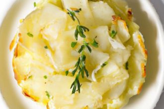 Golden Roasted Turnip Gratin with Fragrant Thyme Twist