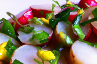 Golden Brown Butter Sautéed Radishes with Vibrant Greens