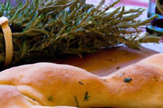 Rustic Fougasse Delight: Aromatic Herbs de Provence Bread